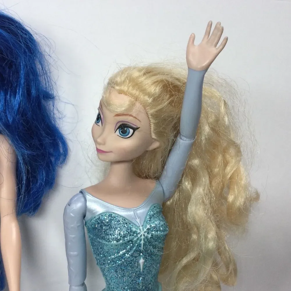 Lot of 3 Barbie Dolls Mermaid /‎ Skating Elsa / Fashionista barbie 12in Toy